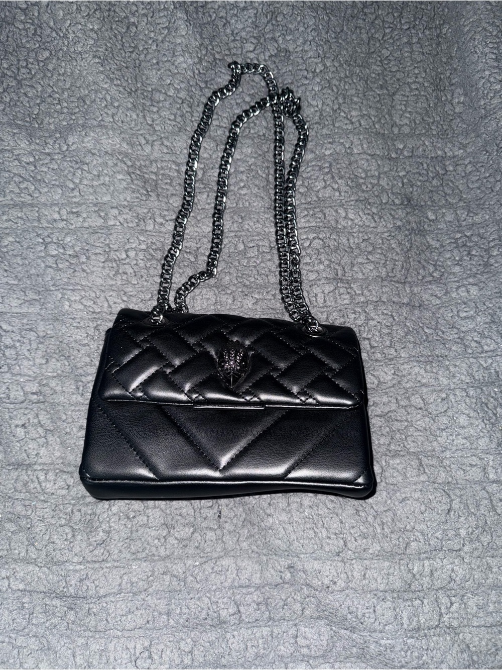 Quilted Black Chain Shoulder Bag - Classic Women's Crossbody